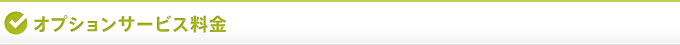 オプションサービス料金